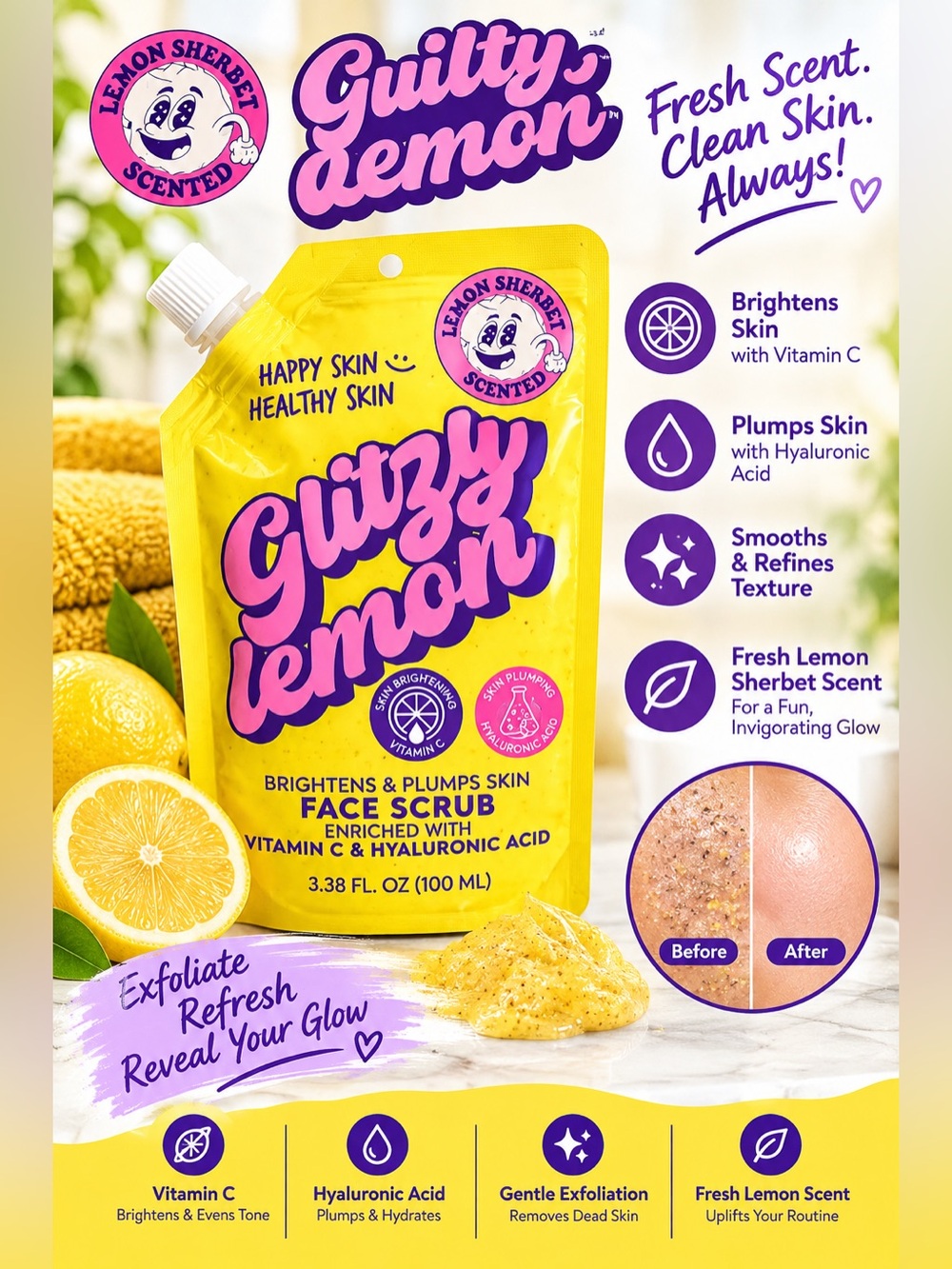 ✨ NEW ✨ Brightening & Plumping Face Scrub ✨